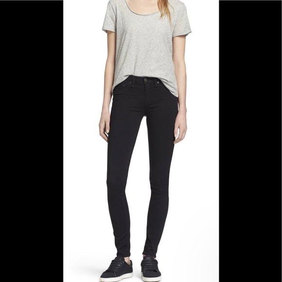 Rag & Bone Jean Black Leggings - Picture 1 of 12